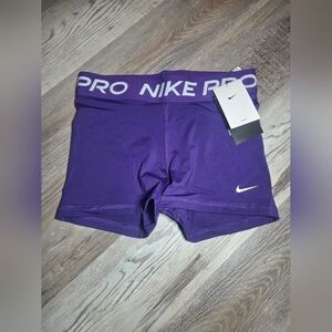 Nike Pro Purple Dri-FIT Compression Shorts